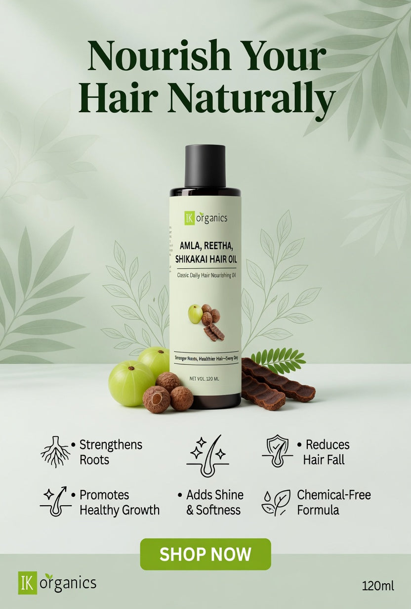 Amla, Reetha, Shikakai Hair Oil Mix