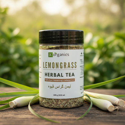 Lemongrass Herbal Tea 100g jar by IK Organics