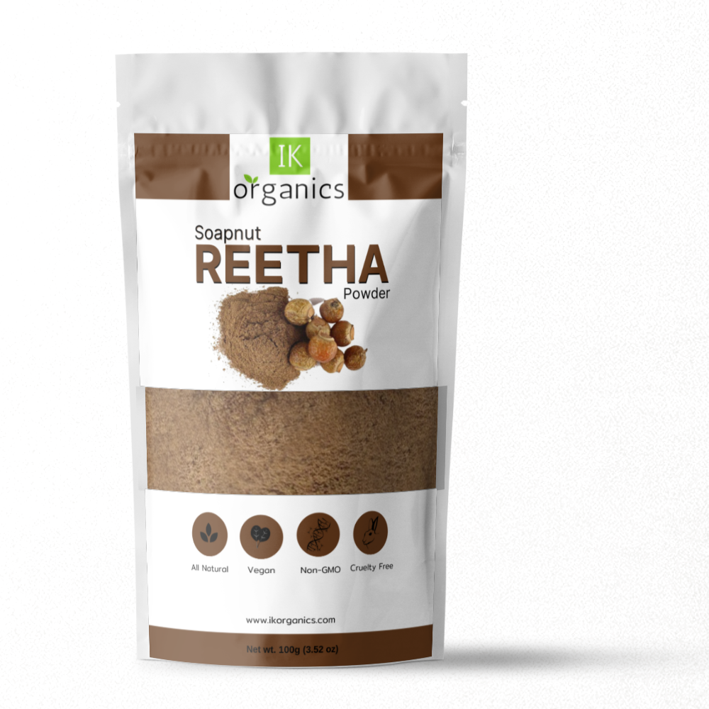 Organic Reetha Powder (Chinaberry) in Pakistan – IK Organics